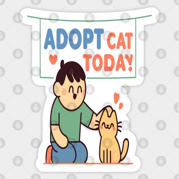 Adopt a Cat: Share Love and Bring Joy Home Sticker by maknatess